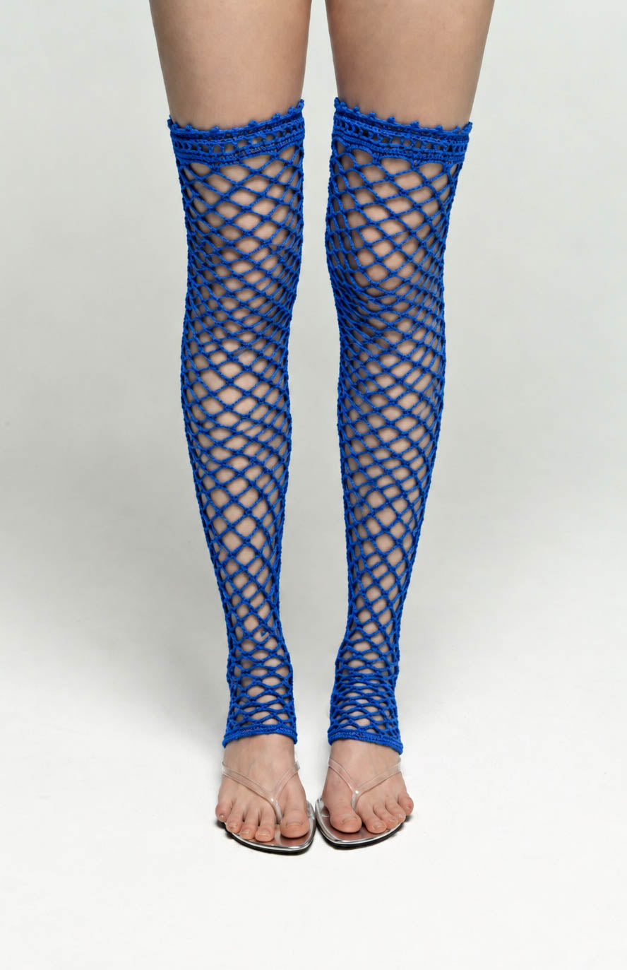 Royal blue loop sock