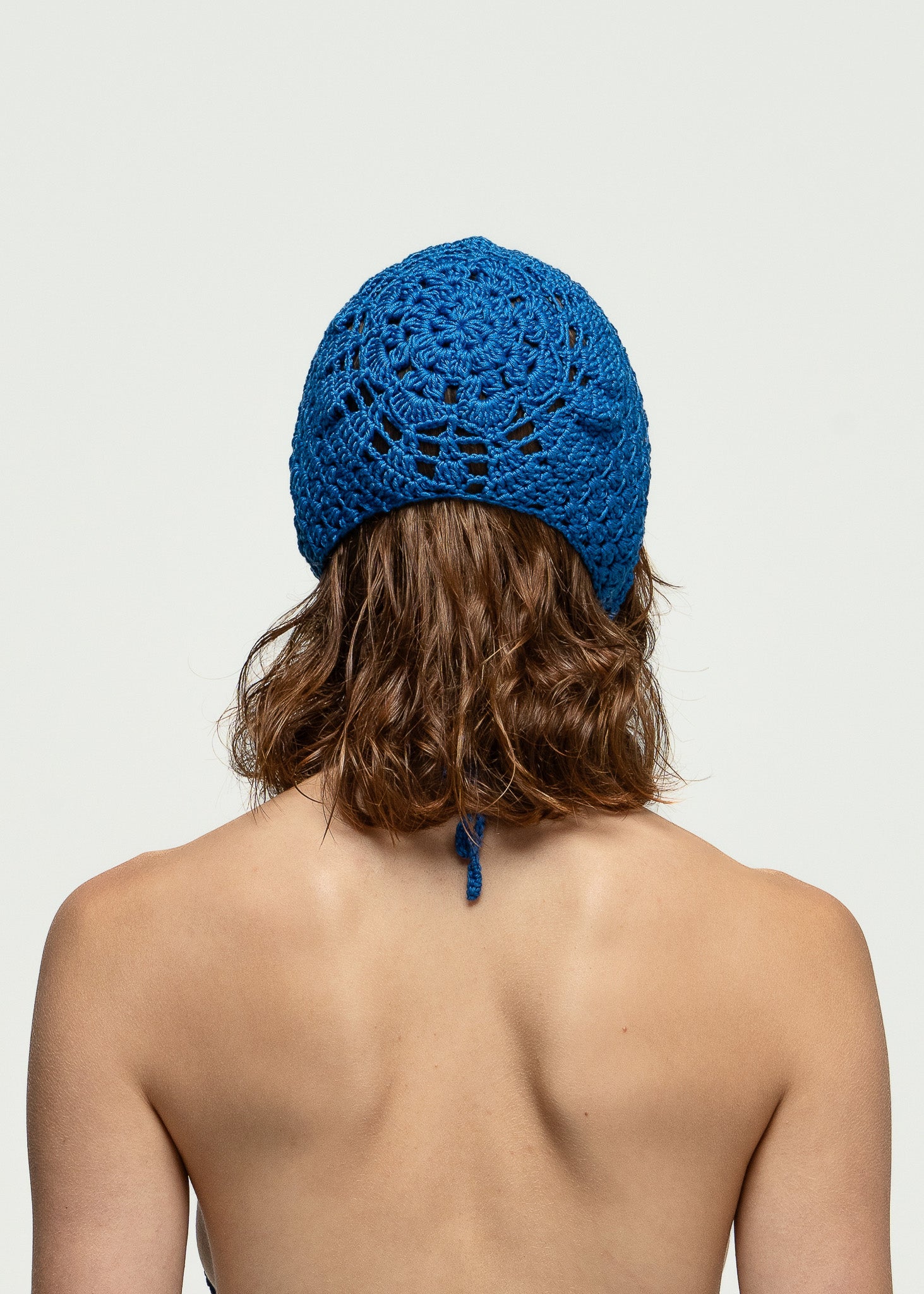 Signal Blue Crochet Hat