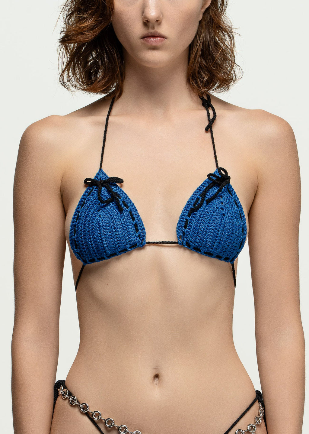 Signal Blue Contrast Bikini Top