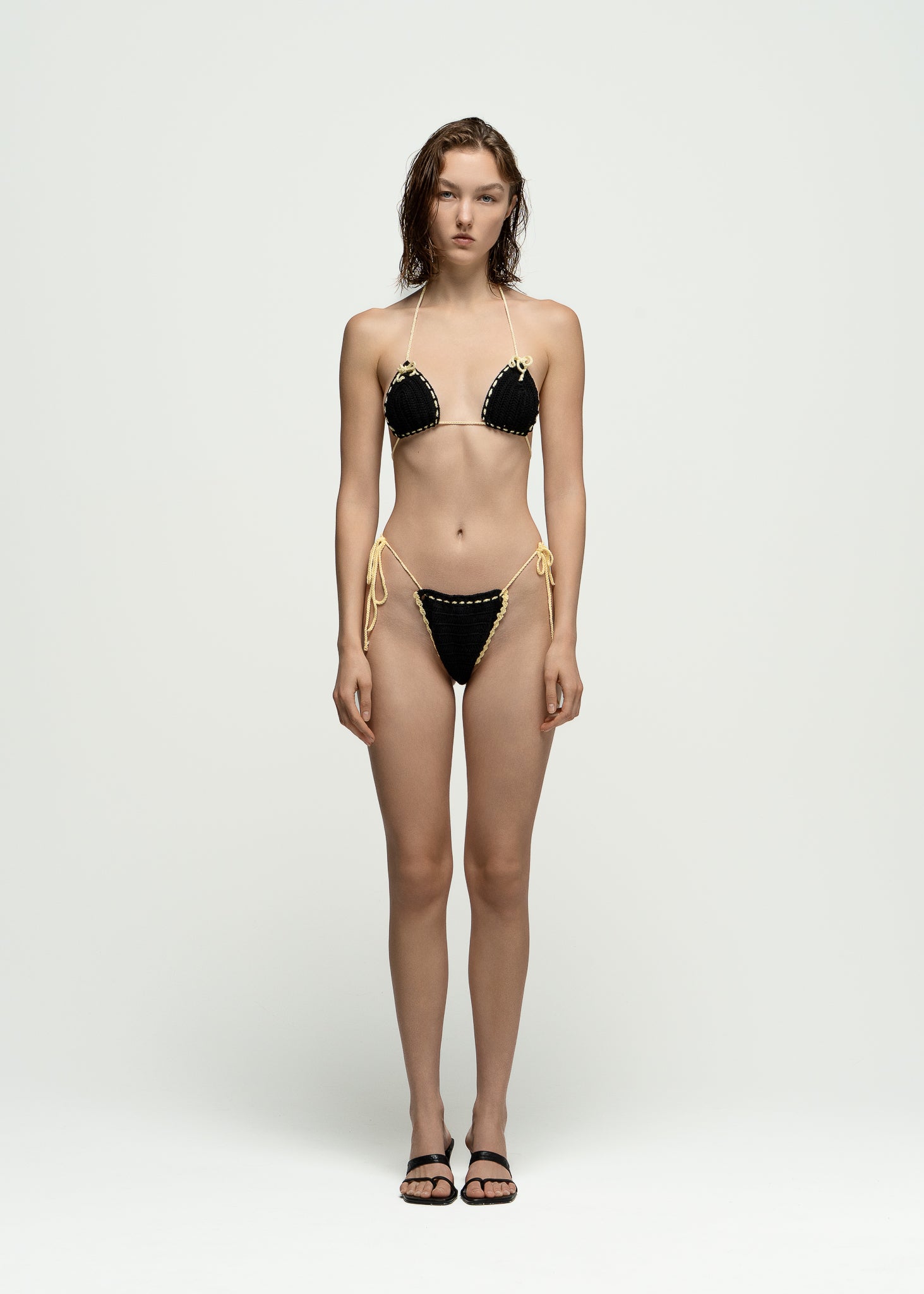 Static Yellow Bikini Bottom