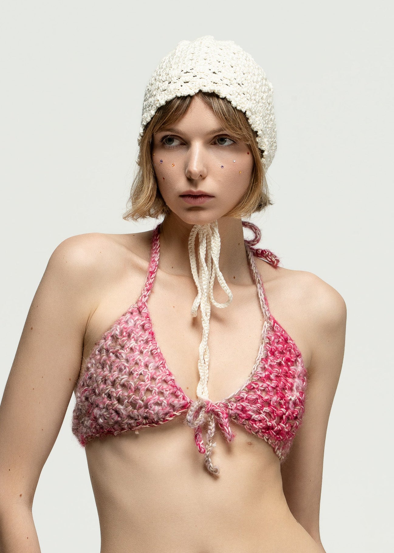 Signal White Crochet Hat