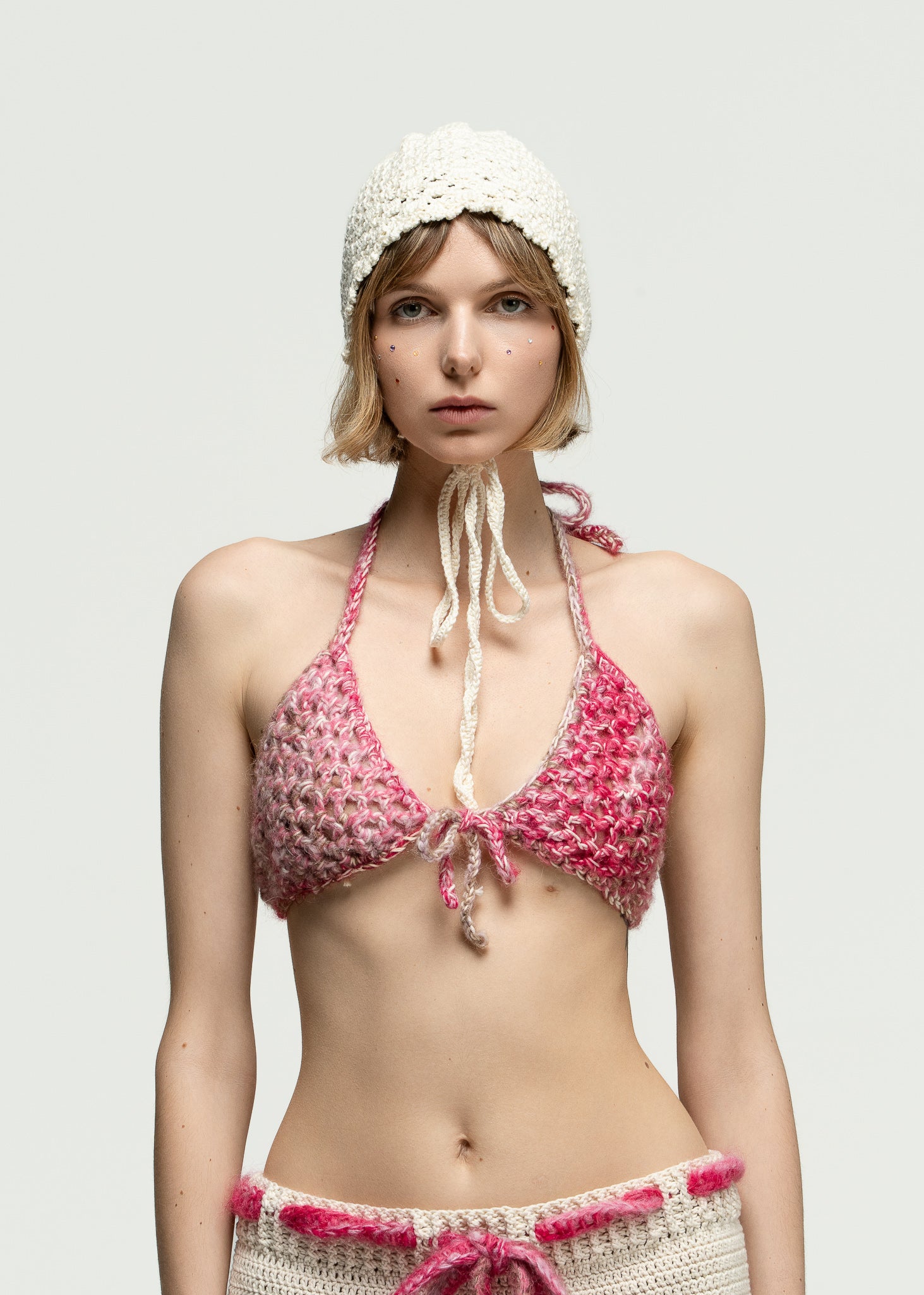 Signal White Crochet Hat