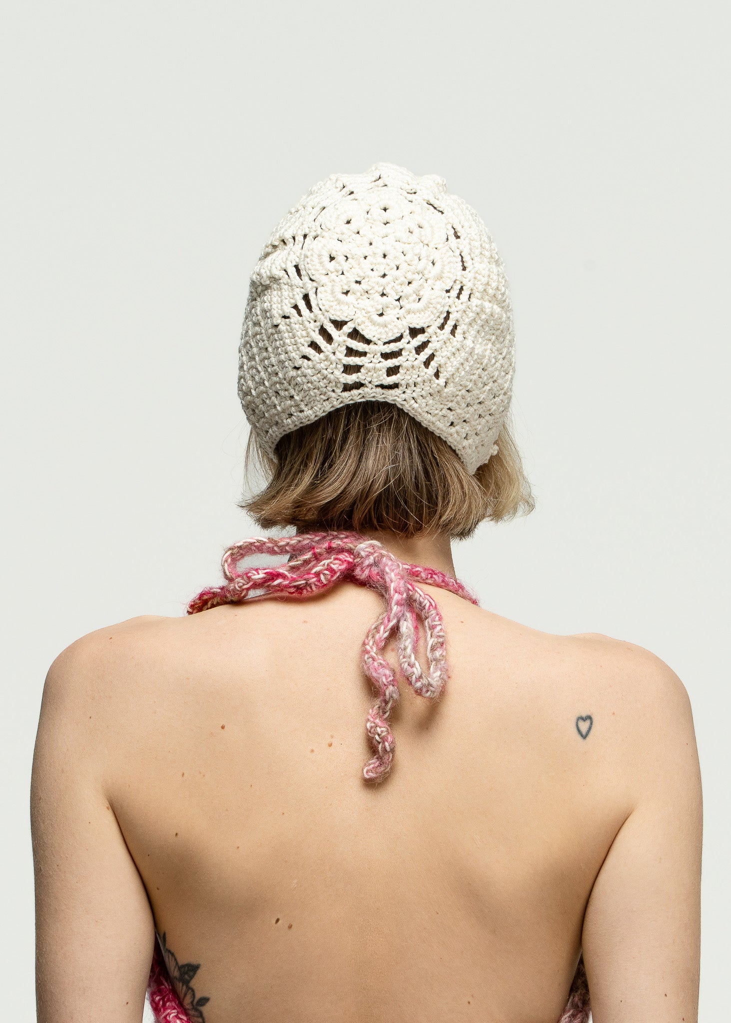 Signal White Crochet Hat