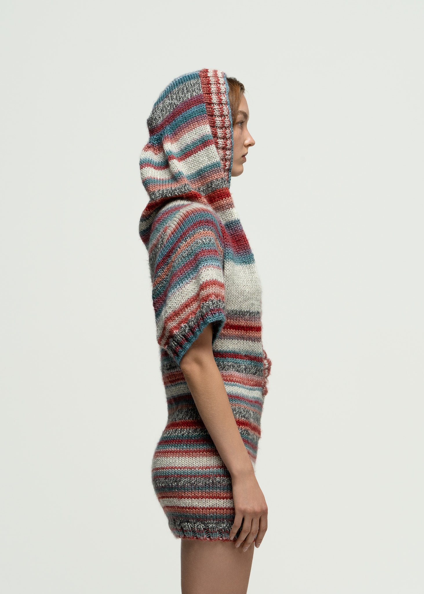 Crimson Earth Hood Dress