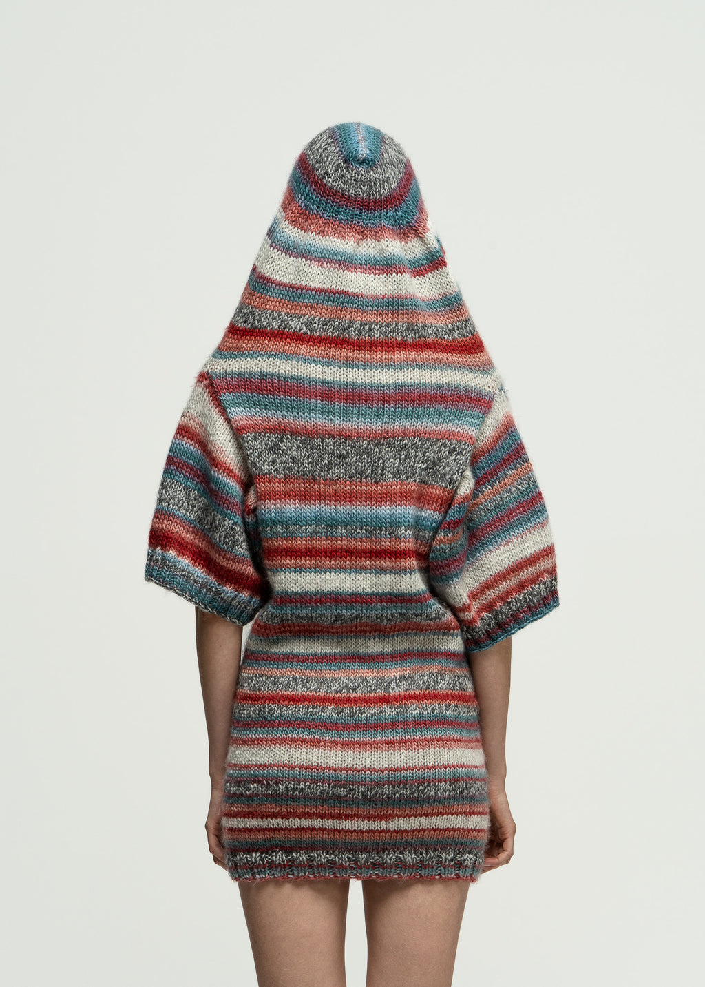 Crimson Earth Hood Dress