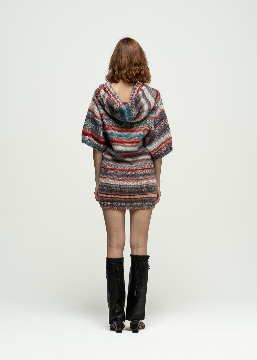Crimson Earth Hood Dress