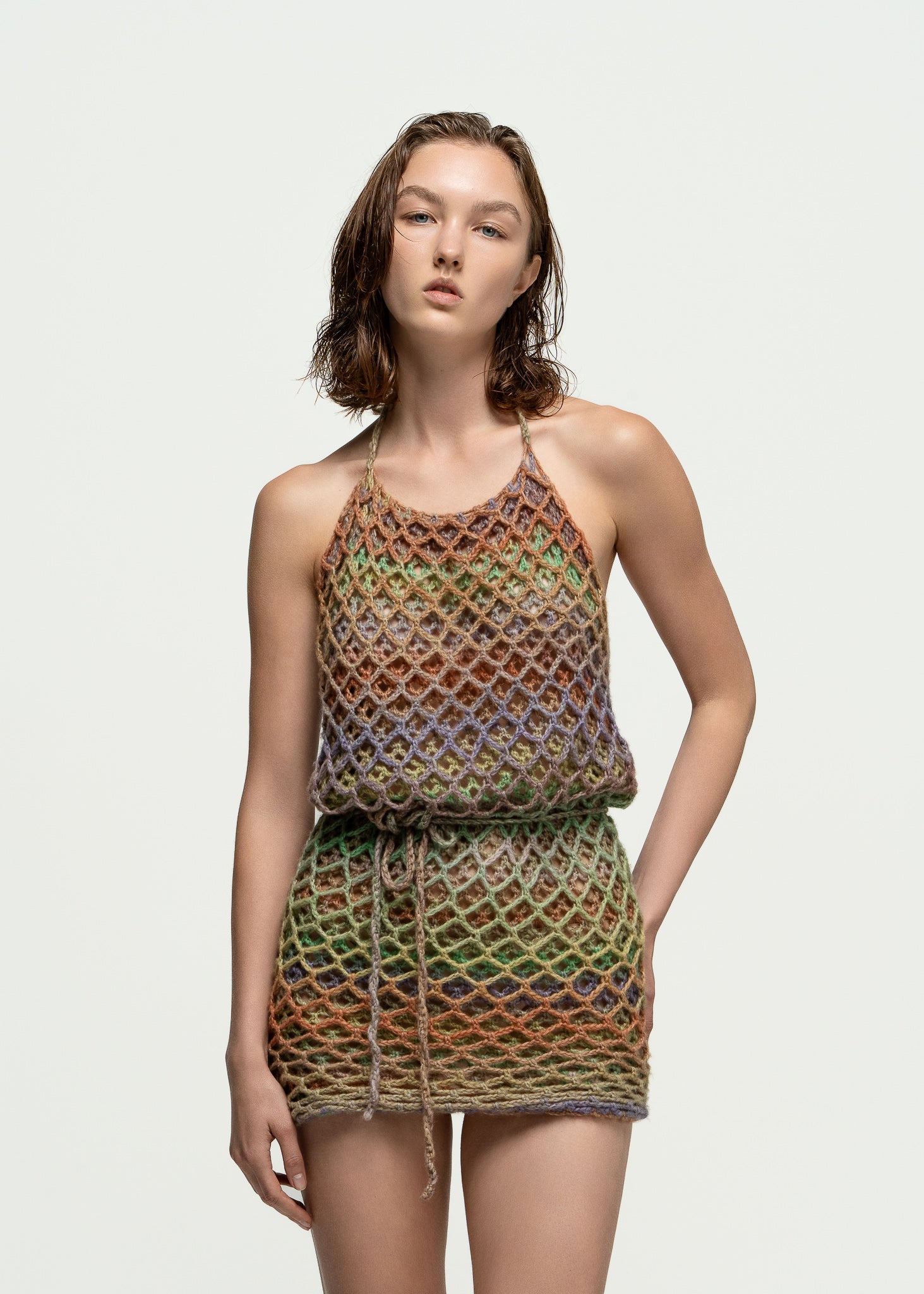 Earth Bloom Mini Dress