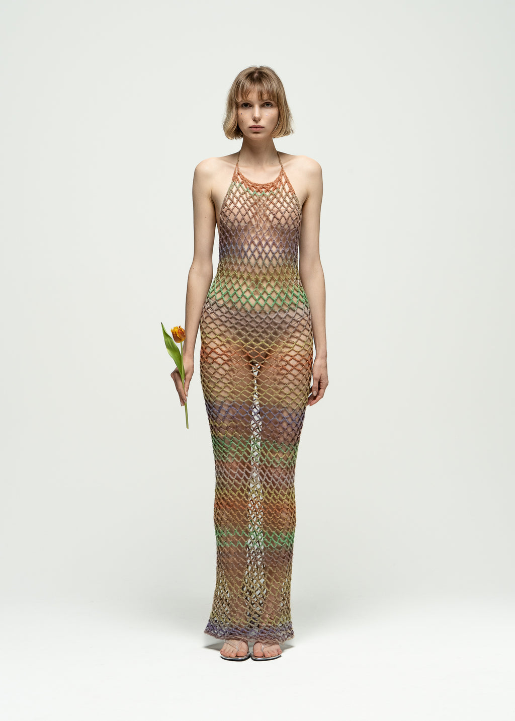 Earth Bloom Net Gown