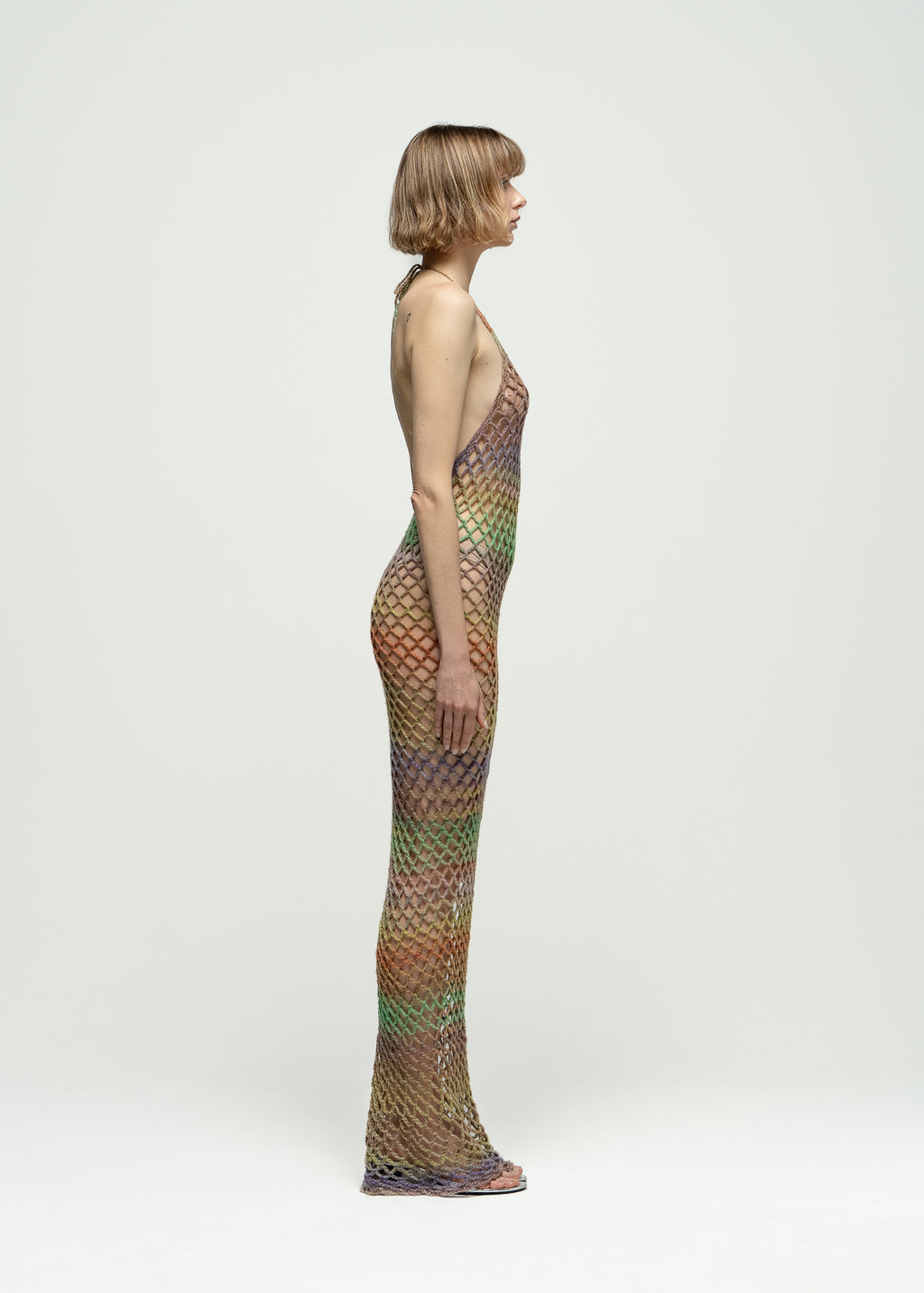Earth Bloom Net Gown