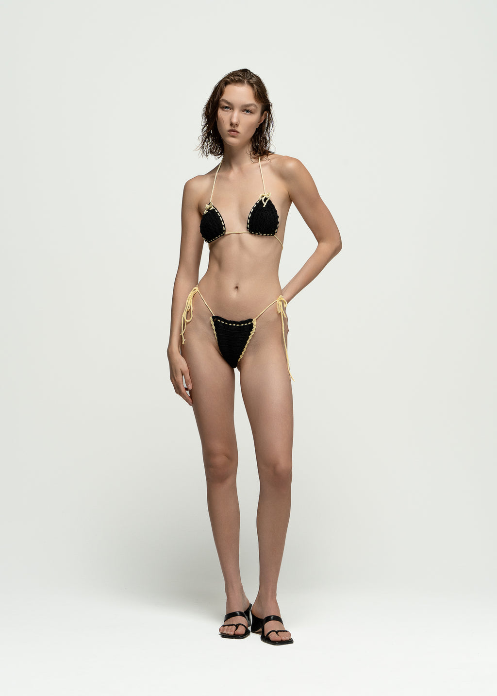 Static Yellow Bikini Bottom