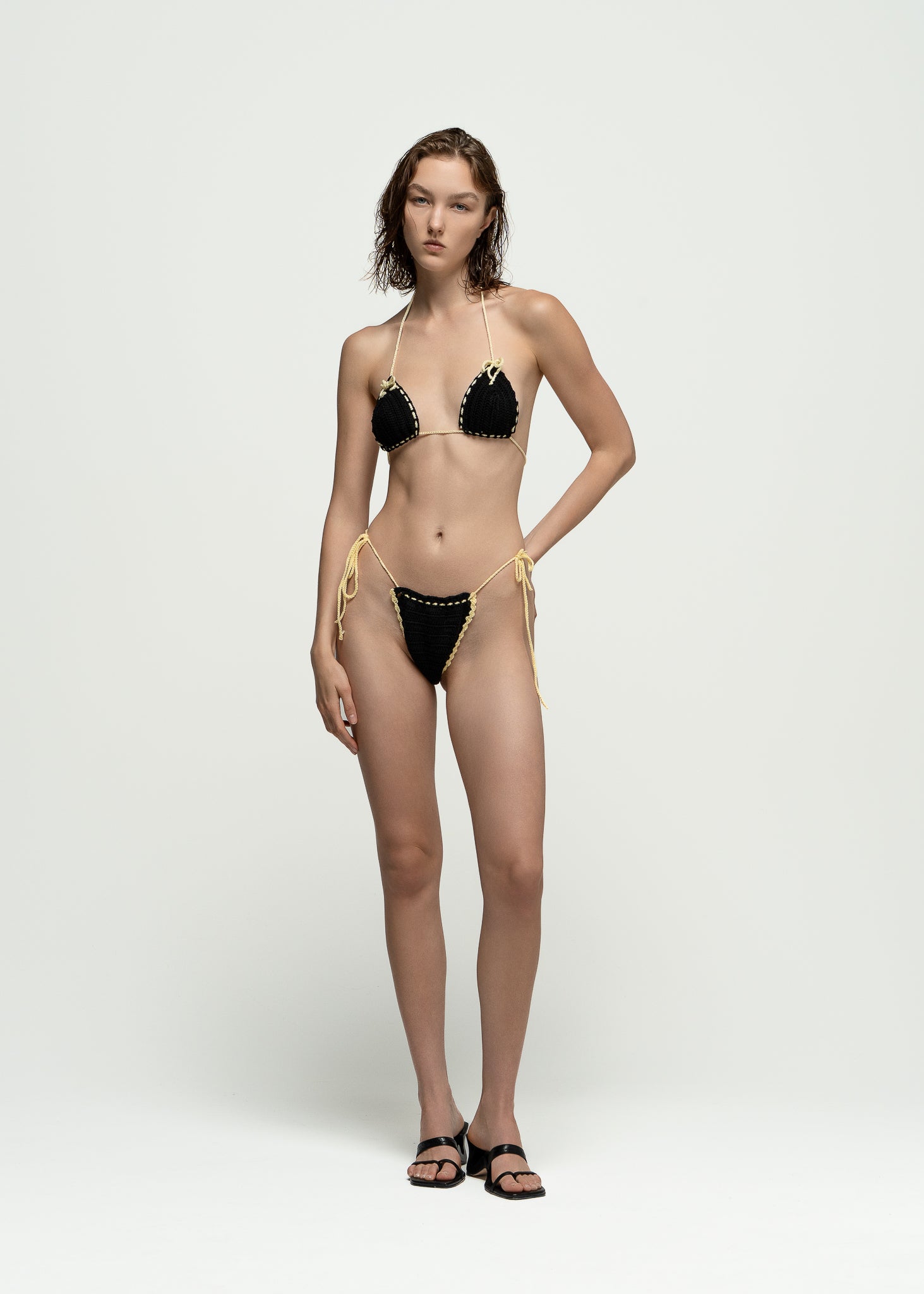 Static Yellow Bikini Bottom