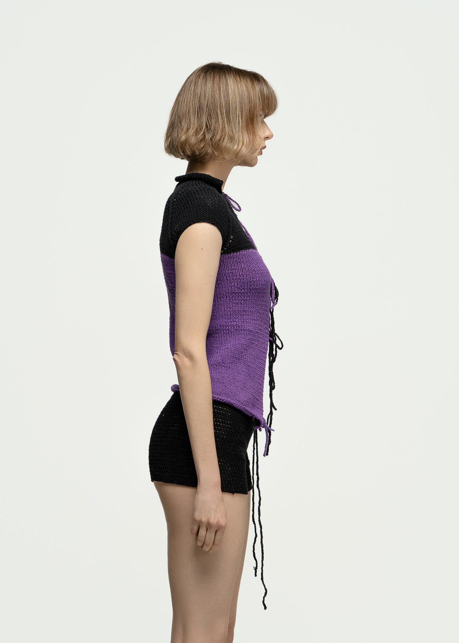 Violet Signal Knit Top